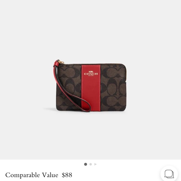 Corner Zip Wristlet COACH signature pink - Picture 4 of 12